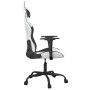 Silla gaming de masaje cuero sintético blanco y negro von , Gaming-Stühle - Ref: Foro24-345409, Preis: 120,30 €, Rabatt: %