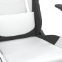 Silla gaming de masaje cuero sintético blanco y negro von , Gaming-Stühle - Ref: Foro24-345409, Preis: 120,30 €, Rabatt: %