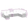 Set mit 8 Gartensofas und Kissen Kunstrattan braun von , Gartensets - Ref: Foro24-3264209, Preis: 533,71 €, Rabatt: %