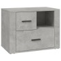 Plywood bedside table gray concrete 60x36x45 cm by , Nightstands - Ref: Foro24-816740, Price: 81,41 €, Discount: %