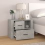 Plywood bedside table gray concrete 60x36x45 cm by , Nightstands - Ref: Foro24-816740, Price: 81,41 €, Discount: %