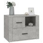 Plywood bedside table gray concrete 60x36x45 cm by , Nightstands - Ref: Foro24-816740, Price: 81,41 €, Discount: %