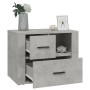 Plywood bedside table gray concrete 60x36x45 cm by , Nightstands - Ref: Foro24-816740, Price: 81,41 €, Discount: %
