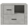 Plywood bedside table gray concrete 60x36x45 cm by , Nightstands - Ref: Foro24-816740, Price: 81,41 €, Discount: %