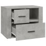 Plywood bedside table gray concrete 60x36x45 cm by , Nightstands - Ref: Foro24-816740, Price: 81,41 €, Discount: %
