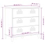 Cajonera VIKEN madera de ingeniería gris antracita by , Lockers and storage cabinets - Ref: Foro24-374922, Price: 148,59 €, D...