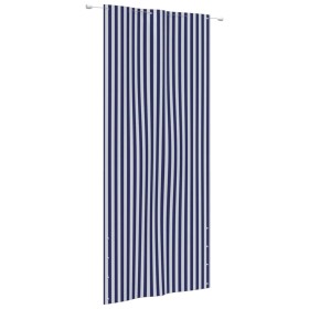 Balcony screen awning blue and white oxford fabric 120x240 cm by , Umbrellas - Ref: Foro24-148590, Price: 30,25 €, Discount: %