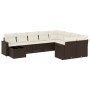 Set mit 10 Gartensofas und -kissen Kunstrattan braun von , Modulare Sofas für den Außenbereich - Ref: Foro24-3251800, Preis: ...