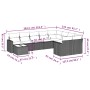 Set mit 10 Gartensofas und -kissen Kunstrattan braun von , Modulare Sofas für den Außenbereich - Ref: Foro24-3251800, Preis: ...