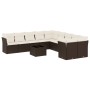 Set de sofás de jardín 11 pzas cojines ratán sintético marrón by , Garden sets - Ref: Foro24-3250092, Price: 672,25 €, Discou...