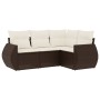 Set de sofás de jardín 4 pzas y cojines ratán sintético marrón von , Gartensets - Ref: Foro24-3253650, Preis: 322,14 €, Rabat...
