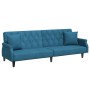 2-Sitzer-Schlafsofa mit Kissen und blauem Samthocker von , Sofas - Ref: Foro24-3216218, Preis: 373,88 €, Rabatt: %