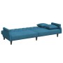 2-Sitzer-Schlafsofa mit Kissen und blauem Samthocker von , Sofas - Ref: Foro24-3216218, Preis: 373,88 €, Rabatt: %