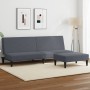 2-Sitzer-Schlafsofa mit dunkelgrauem Samthocker von , Sofas - Ref: Foro24-3216232, Preis: 286,73 €, Rabatt: %
