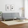 Sofá cama de 2 plazas con taburete tela gris claro by , Sofas - Ref: Foro24-3216224, Price: 289,30 €, Discount: %