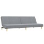 Sofá cama de 2 plazas con taburete tela gris claro by , Sofas - Ref: Foro24-3216224, Price: 289,30 €, Discount: %