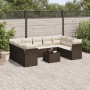 Set mit 10 Gartensofas und -kissen Kunstrattan braun von , Gartensets - Ref: Foro24-3249982, Preis: 642,95 €, Rabatt: %