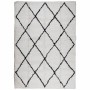 Modern long pile rug PAMPLONA cream and black 140x200cm by , Rugs - Ref: Foro24-375367, Price: 74,96 €, Discount: %