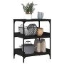 Carrito de cocina madera de ingeniería negro 60x41x80,5 cm by , Kitchen and dining carts - Ref: Foro24-842401, Price: 84,49 €...