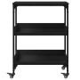 Carrito de cocina madera de ingeniería negro 60x41x80,5 cm by , Kitchen and dining carts - Ref: Foro24-842401, Price: 84,49 €...