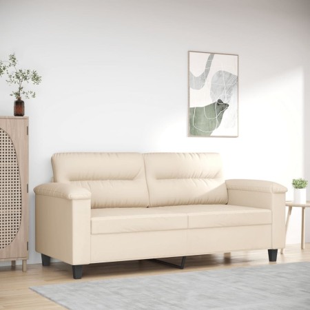 2-seater sofa made of beige microfiber fabric 140 cm by , Sofas - Ref: Foro24-359566, Price: 297,41 €, Discount: %
