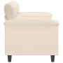 2-seater sofa made of beige microfiber fabric 140 cm by , Sofas - Ref: Foro24-359566, Price: 297,41 €, Discount: %