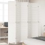 Biombo separador de 6 paneles madera maciza Paulownia blanco de , Divisores de ambientes - Ref: Foro24-358844, Precio: 207,94...