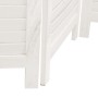 Biombo separador de 5 paneles madera maciza Paulownia blanco de , Divisores de ambientes - Ref: Foro24-358838, Precio: 138,58...