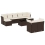Set de sofás de jardín 10 pzas y cojines ratán sintético marrón von , Gartensets - Ref: Foro24-3250162, Preis: 616,77 €, Raba...
