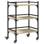 Sonoma Küchenwagen aus Eichenholzwerkstoff 50x35x75,5 cm von , Küchen- und Speisewagen - Ref: Foro24-842347, Preis: 59,31 €, ...