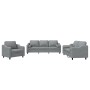 Set Sofas mit Kissen 3 Stück hellgrauer Stoff von , Sofas - Ref: Foro24-3201786, Preis: 633,59 €, Rabatt: %