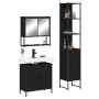 3-teiliges Badmöbel-Set Sperrholz schwarz von , Badezimmermöbel - Ref: Foro24-3214680, Preis: 188,30 €, Rabatt: %