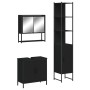 3-teiliges Badmöbel-Set Sperrholz schwarz von , Badezimmermöbel - Ref: Foro24-3214680, Preis: 188,30 €, Rabatt: %