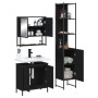 3-teiliges Badmöbel-Set Sperrholz schwarz von , Badezimmermöbel - Ref: Foro24-3214680, Preis: 188,30 €, Rabatt: %