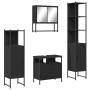 4-teiliges Sperrholz-Badmöbel-Set schwarz von , Badezimmermöbel - Ref: Foro24-3214705, Preis: 237,34 €, Rabatt: %