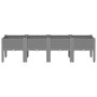 Jardinera con patas PP gris claro 160x40x42 cm von , Töpfe und Pflanzgefäße - Ref: Foro24-367902, Preis: 91,16 €, Rabatt: %