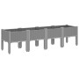 Jardinera con patas PP gris claro 160x40x42 cm von , Töpfe und Pflanzgefäße - Ref: Foro24-367902, Preis: 91,16 €, Rabatt: %