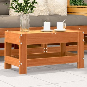 Gartenhocker aus Zirbenholz wachsbraun 62x30x32 cm von , Modulare Sofas für den Außenbereich - Ref: Foro24-844895, Preis: 41,...
