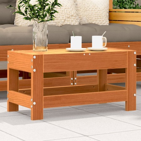 Gartenhocker aus Zirbenholz wachsbraun 62x30x32 cm von , Modulare Sofas für den Außenbereich - Ref: Foro24-844895, Preis: 41,...