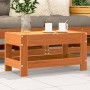 Gartenhocker aus Zirbenholz wachsbraun 62x30x32 cm von , Modulare Sofas für den Außenbereich - Ref: Foro24-844895, Preis: 41,...