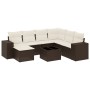 Set mit 8 Gartensofas und Kissen Kunstrattan braun von , Gartensets - Ref: Foro24-3222912, Preis: 521,18 €, Rabatt: %