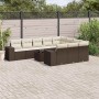 Set Gartensofas 11 Stück Kissen synthetisches Rattan braun von , Gartensets - Ref: Foro24-3223102, Preis: 727,20 €, Rabatt: %