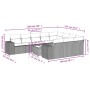 Set Gartensofas 11 Stück Kissen synthetisches Rattan braun von , Gartensets - Ref: Foro24-3223102, Preis: 727,20 €, Rabatt: %