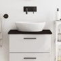 Dark brown treated solid wood bathroom countertop 60x60x2 cm by , Countertops - Ref: Foro24-3156206, Price: 45,42 €, Discount: %