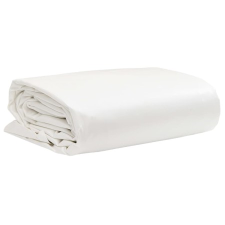 White canvas 4x8 m 650 g/m² by , Waterproof tarpaulins - Ref: Foro24-156188, Price: 179,96 €, Discount: %