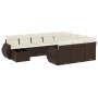 Set de sofás de jardín 11 pzas cojines ratán sintético marrón de , Sofás modulares de exterior - Ref: Foro24-3221932, Precio:...