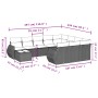 Set of garden sofas 11 pcs cushions synthetic rattan brown by , Modular outdoor sofas - Ref: Foro24-3221932, Price: 744,27 €,...