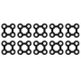 Teppichverbinder 10 Stück schwarzer Gummi von , Fußmatten - Ref: Foro24-246612, Preis: 23,16 €, Rabatt: %