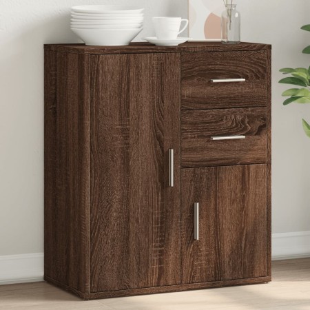 Aparador de madera de ingeniería marrón roble 60x31x70 cm de , Aparadores - Ref: Foro24-840484, Precio: 86,73 €