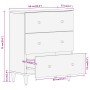 Armario auxiliar madera maciza de mango 60x33x75 cm de , Aparadores - Ref: Foro24-358251, Precio: 162,58 €, Descuento: %